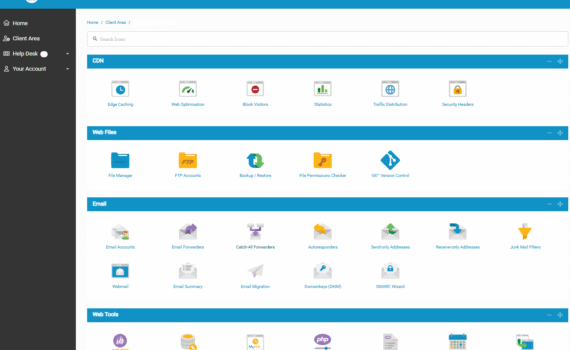 HostVerge control panel