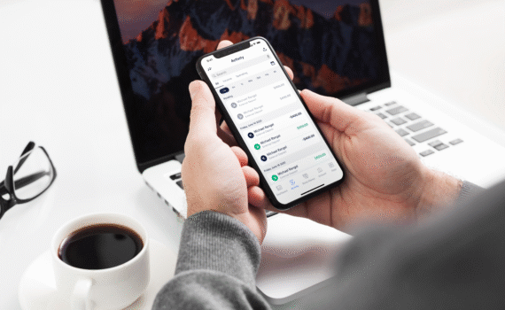 Novo app activity with financial tools for startups.